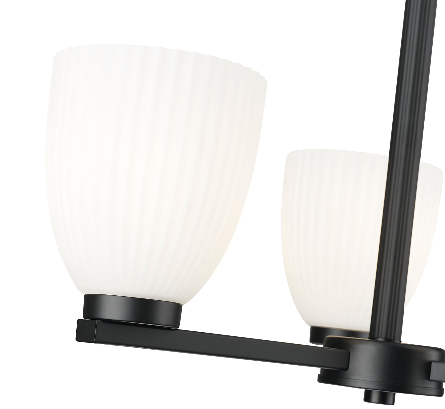 Naya 3 Light Chandelier Matte Black