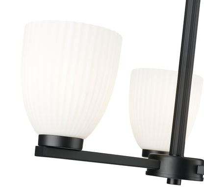 Naya 3 Light Chandelier Matte Black