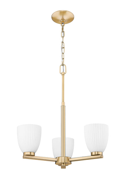 Naya 3 Light Chandelier Modern Gold