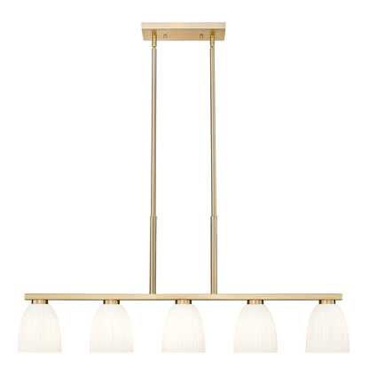 Naya 5 Light Linear Chandelier Modern Gold