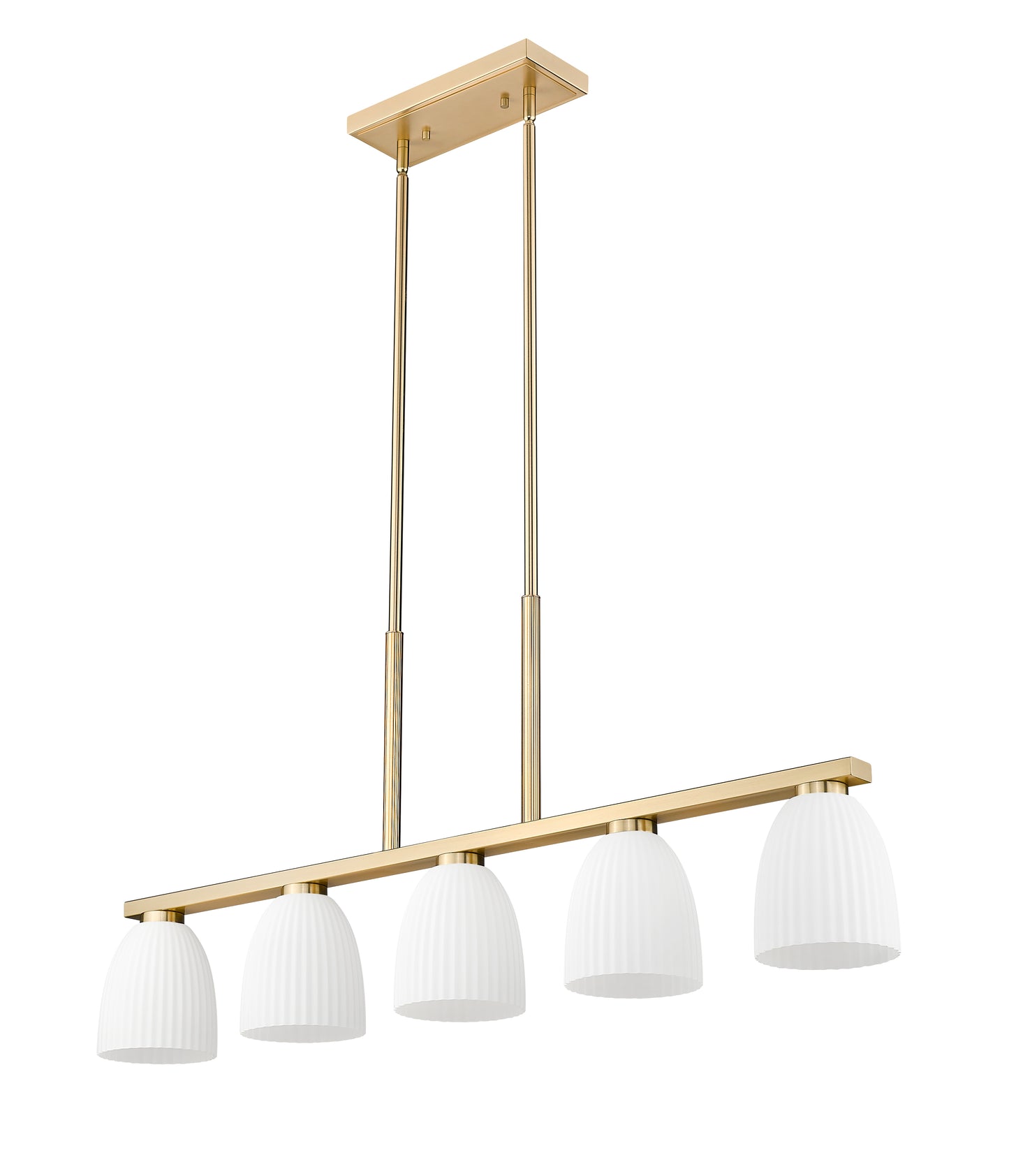 Naya 5 Light Linear Chandelier Modern Gold