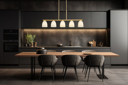 Naya 5 Light Linear Chandelier Modern Gold