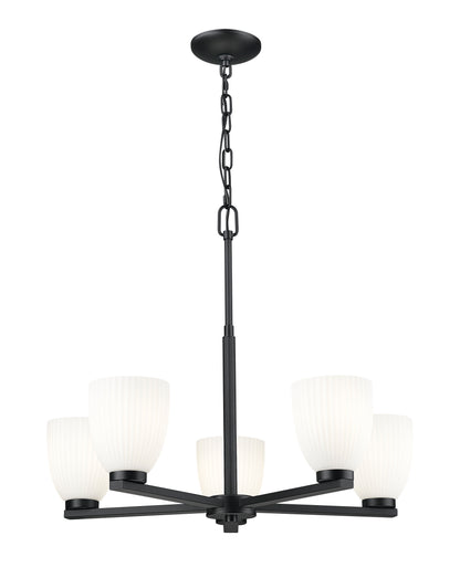 Naya 5 Light Chandelier Matte Black
