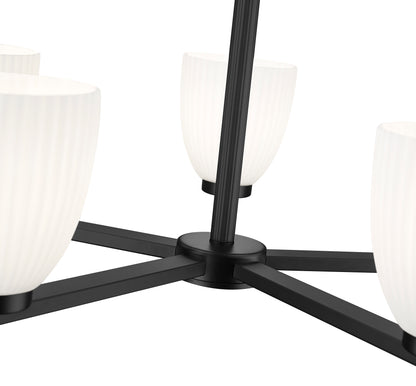 Naya 5 Light Chandelier Matte Black