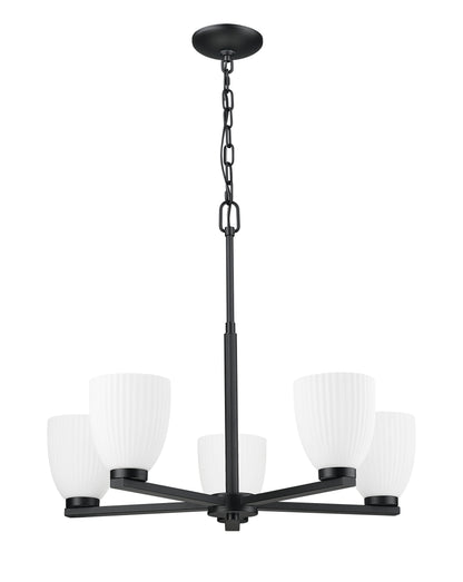 Naya 5 Light Chandelier Matte Black