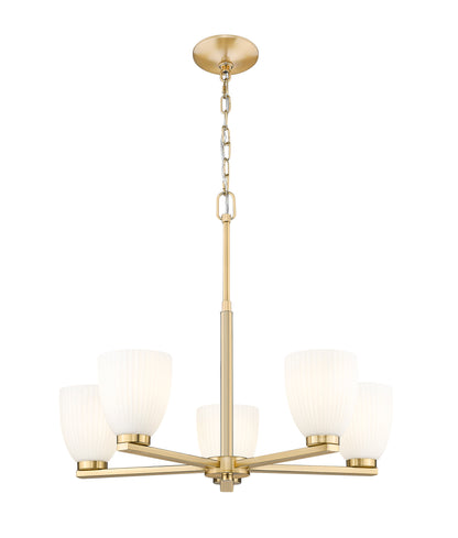 Naya 5 Light Chandelier Modern Gold