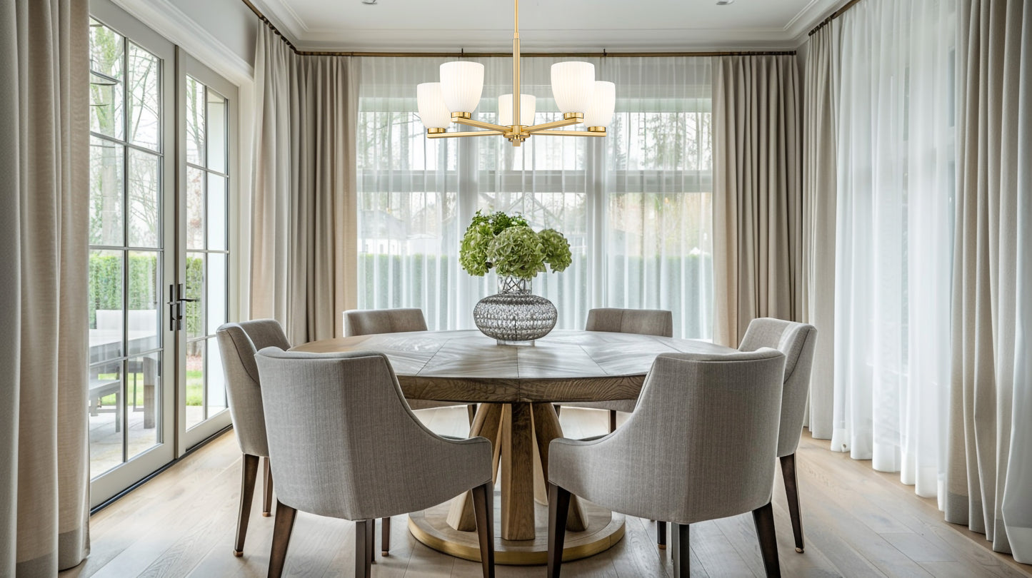 Naya 5 Light Chandelier Modern Gold