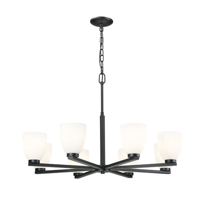 Naya 8 Light Chandelier Matte Black
