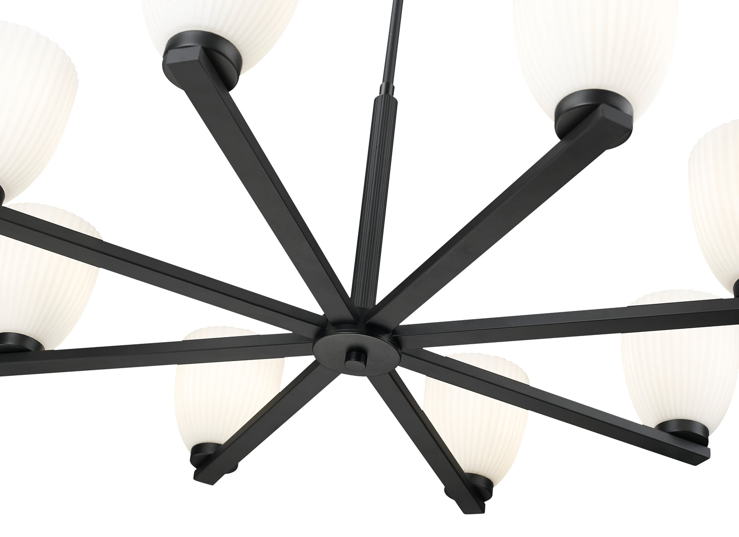 Naya 8 Light Chandelier Matte Black