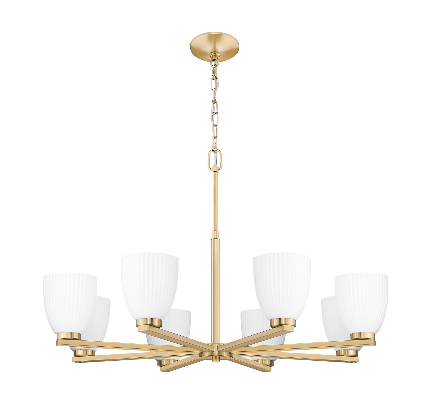 Naya 8 Light Chandelier Modern Gold
