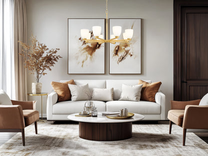 Naya 8 Light Chandelier Modern Gold