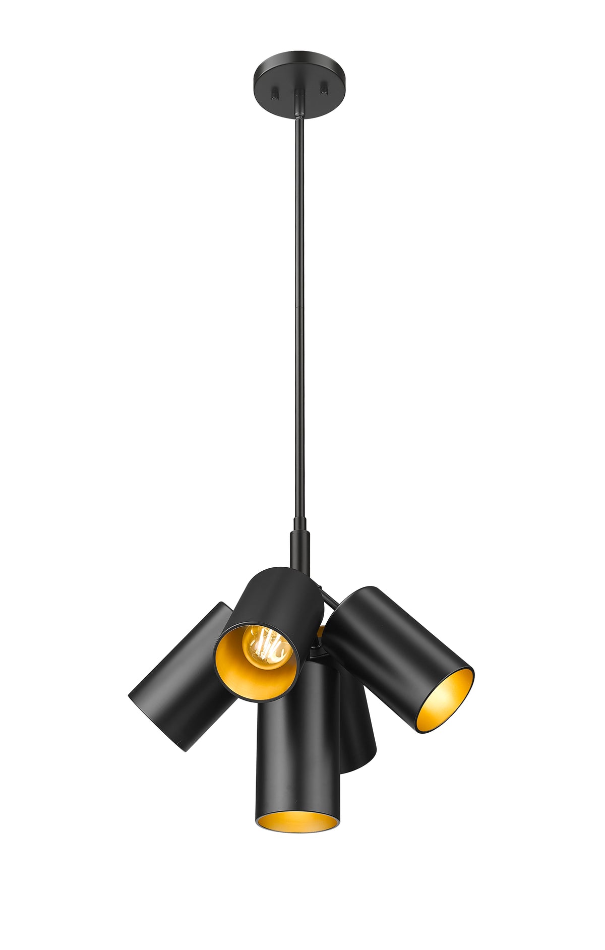 Lumina 5 Light Chandelier Matte Black