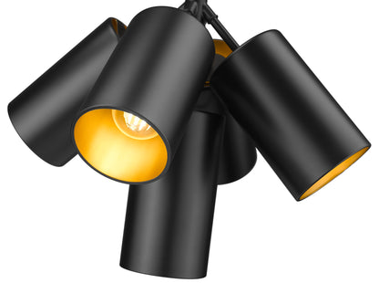 Lumina 5 Light Chandelier Matte Black