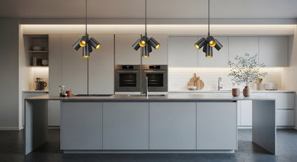 Lumina 5 Light Chandelier Matte Black