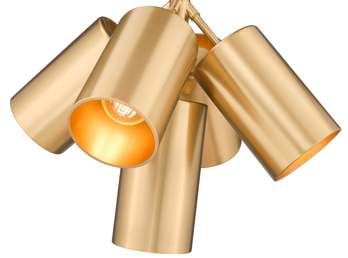 Lumina 5 Light Chandelier Modern Gold