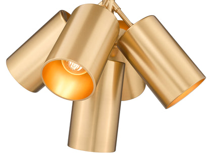 Lumina 5 Light Chandelier Modern Gold