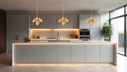 Lumina 5 Light Chandelier Modern Gold