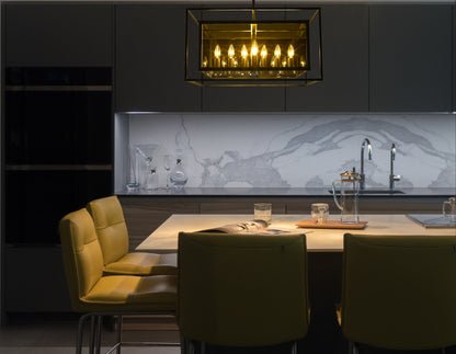Infinity 12 Light Chandelier Misty Charcoal
