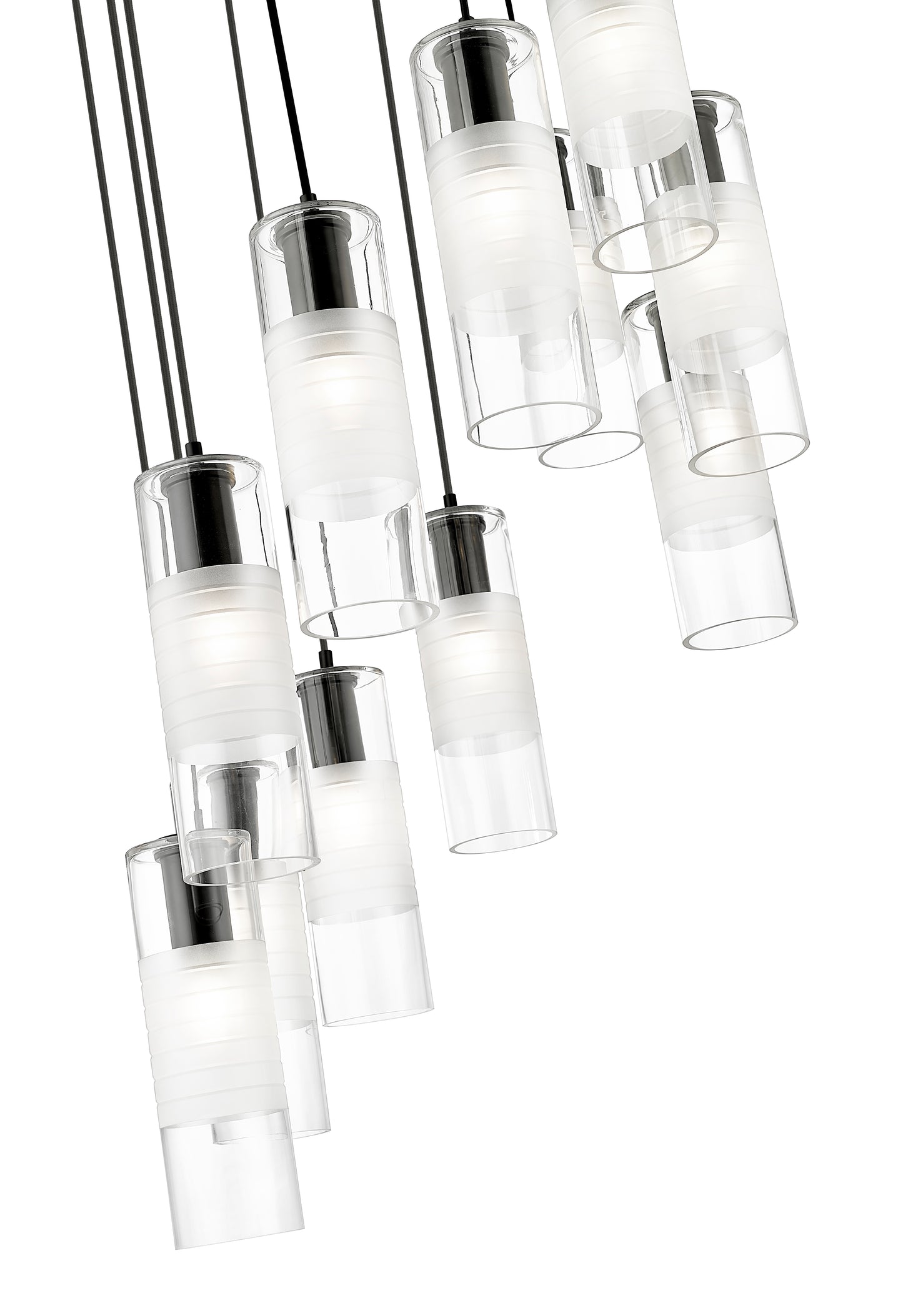 Alton 11 Light Chandelier Matte Black