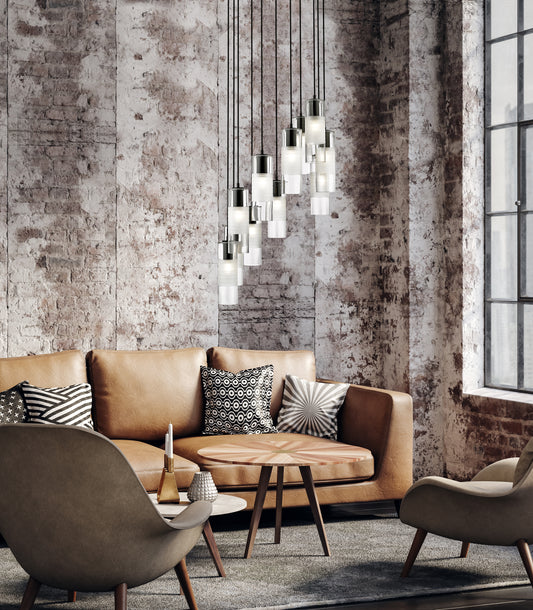 Alton 11 Light Chandelier Matte Black