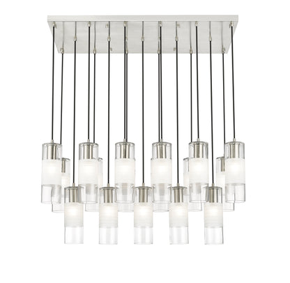 Alton 17 Light Linear Chandelier Brushed Nickel