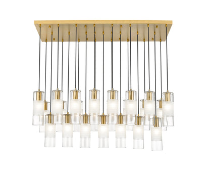 Alton 23 Light Linear Chandelier Modern Gold