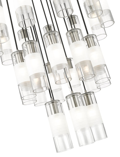 Alton 27 Light Chandelier Brushed Nickel