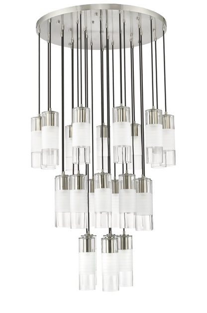 Alton 27 Light Chandelier Brushed Nickel