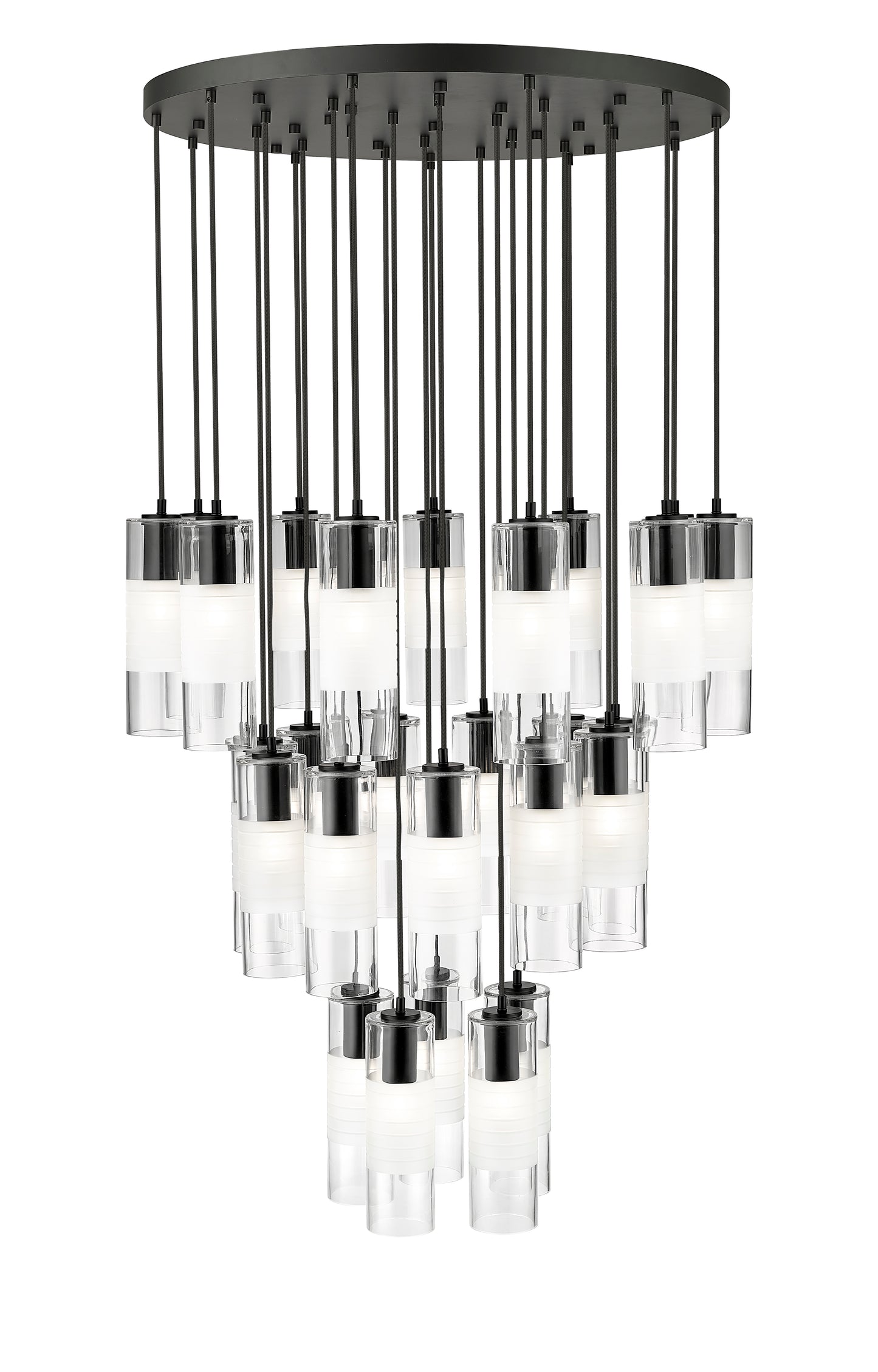 Alton 27 Light Chandelier Matte Black