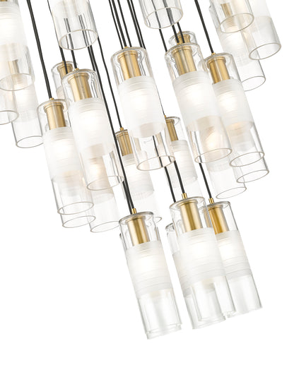 Alton 27 Light Chandelier Modern Gold