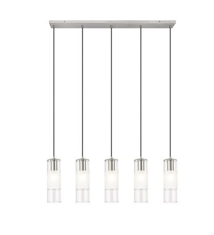 Alton 5 Light Linear Chandelier Brushed Nickel