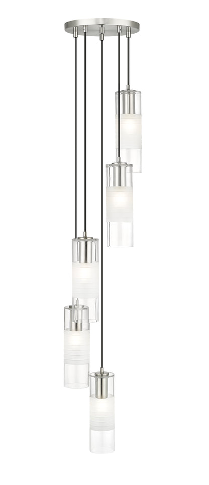 Alton 5 Light Chandelier Brushed Nickel