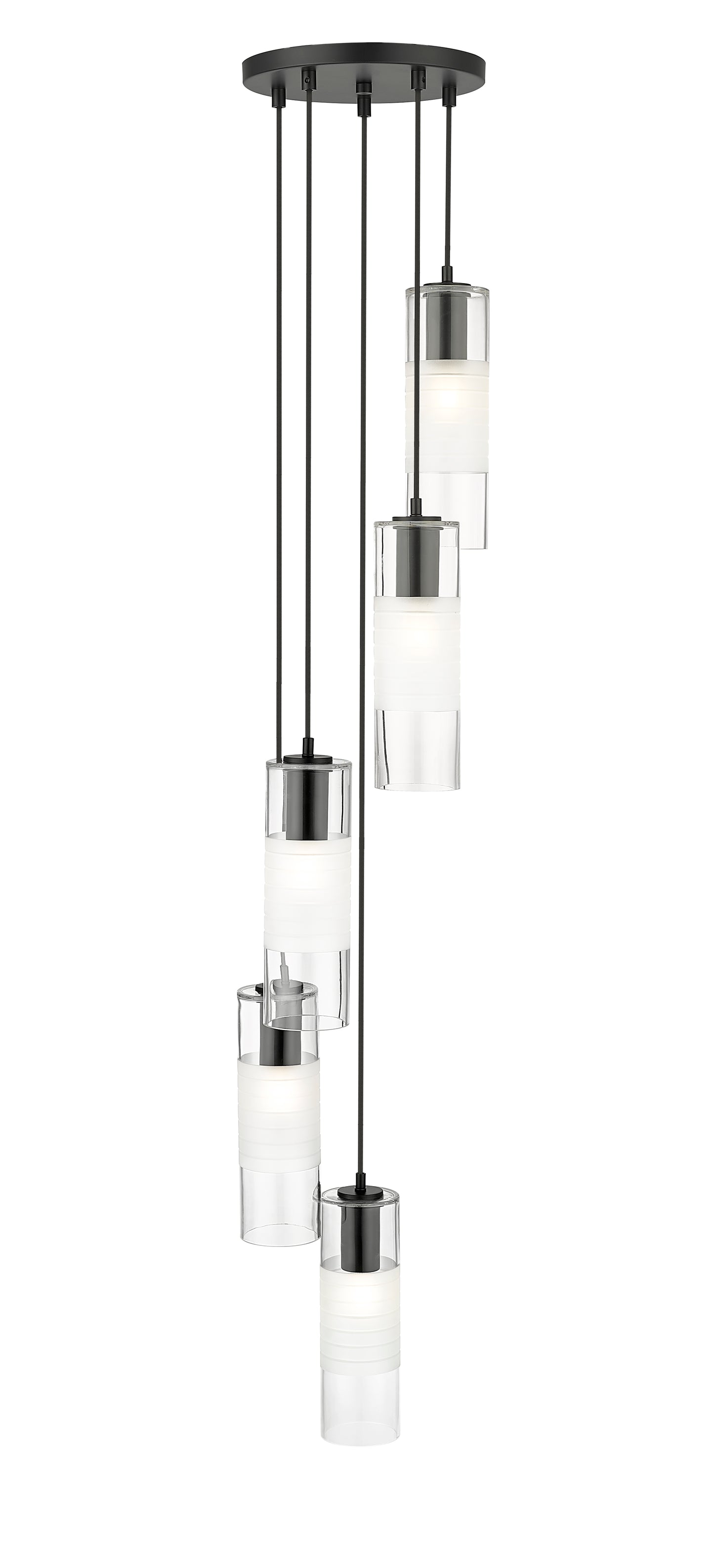 Alton 5 Light Chandelier Matte Black