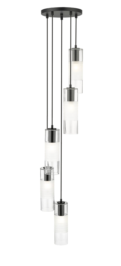 Alton 5 Light Chandelier Matte Black