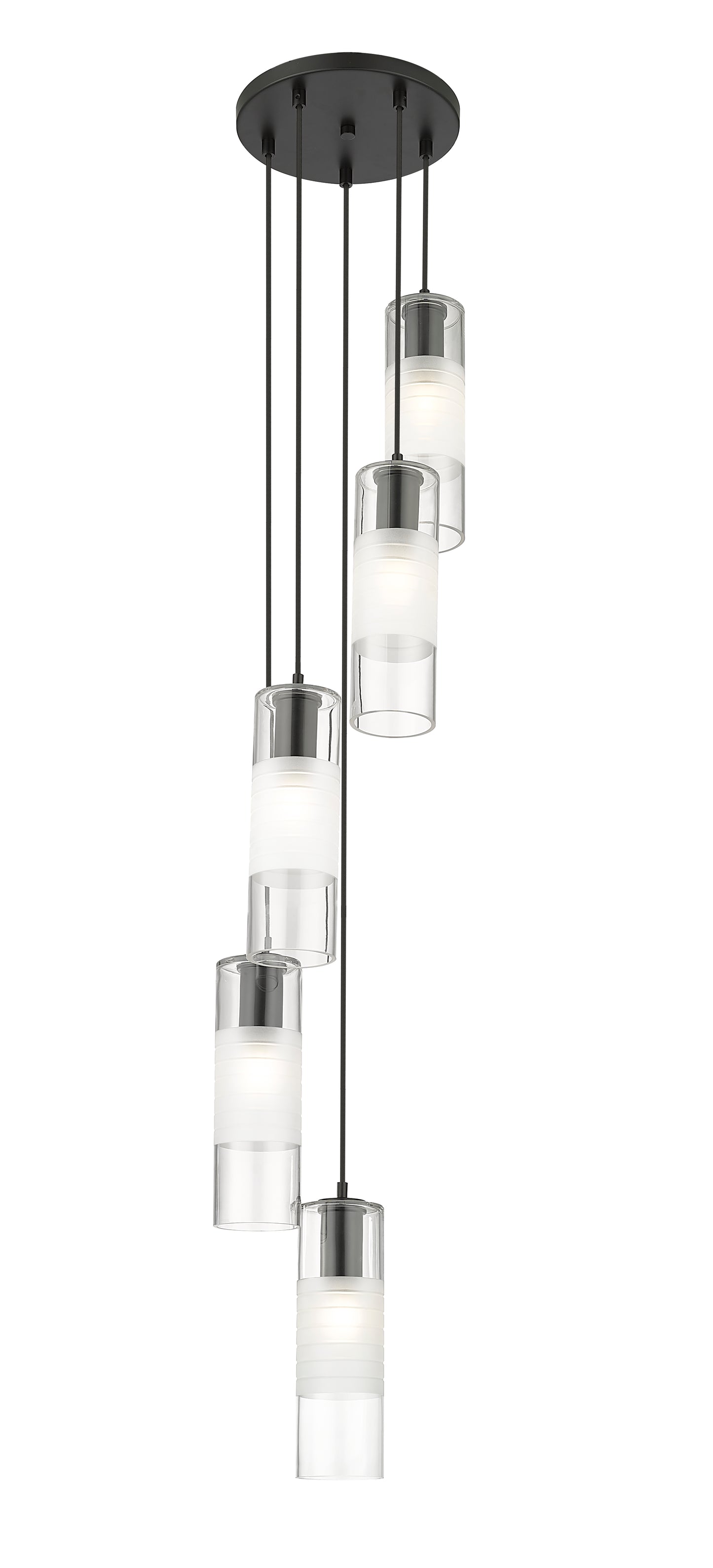 Alton 5 Light Chandelier Matte Black