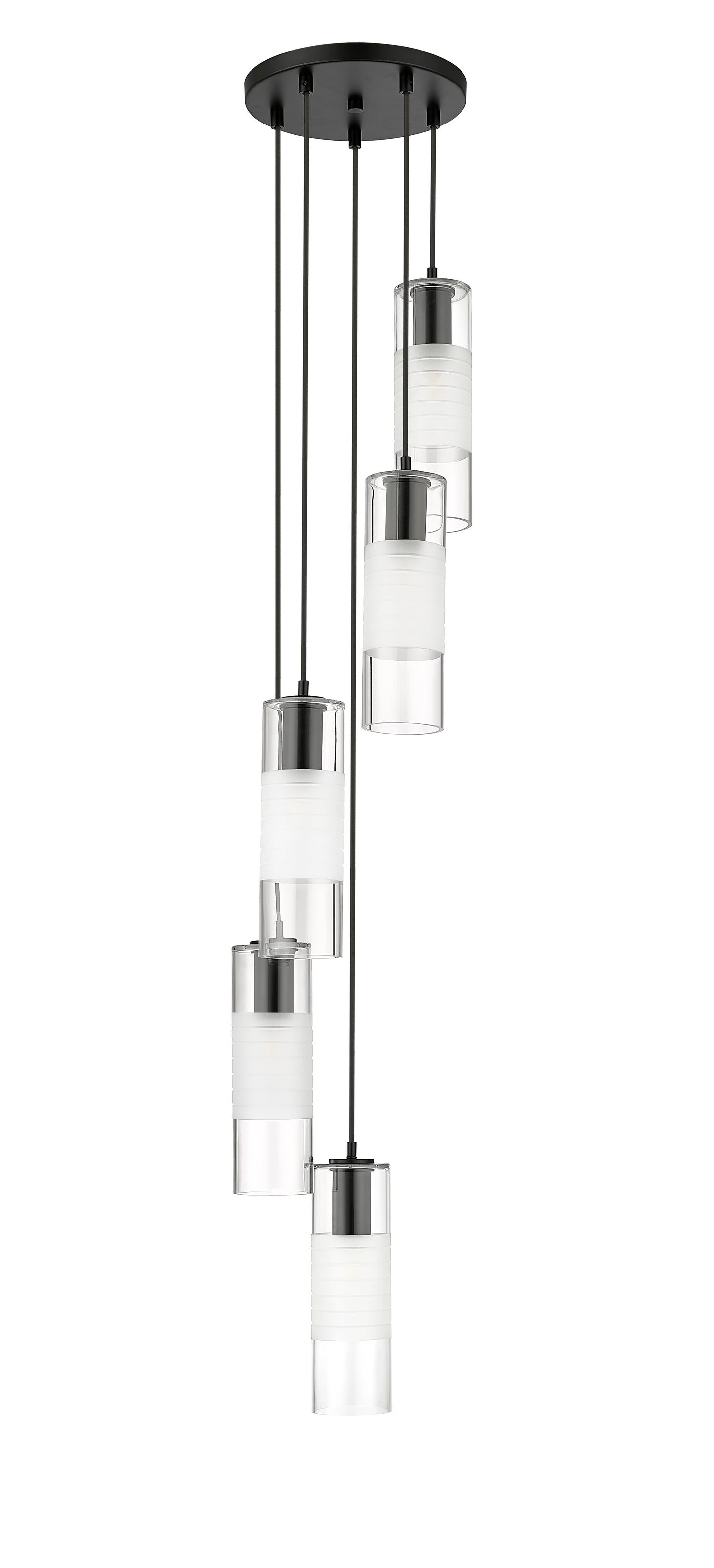 Alton 5 Light Chandelier Matte Black