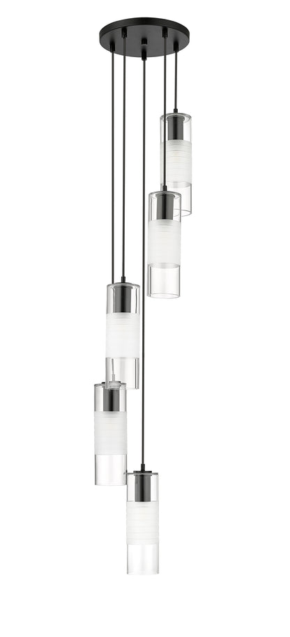 Alton 5 Light Chandelier Matte Black