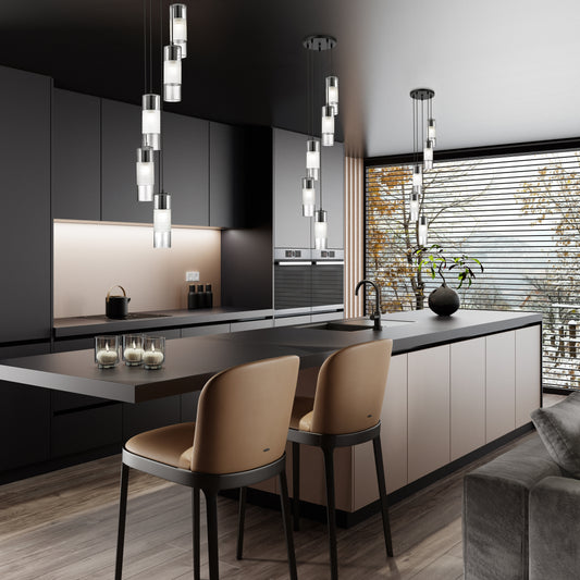 Alton 5 Light Chandelier Matte Black