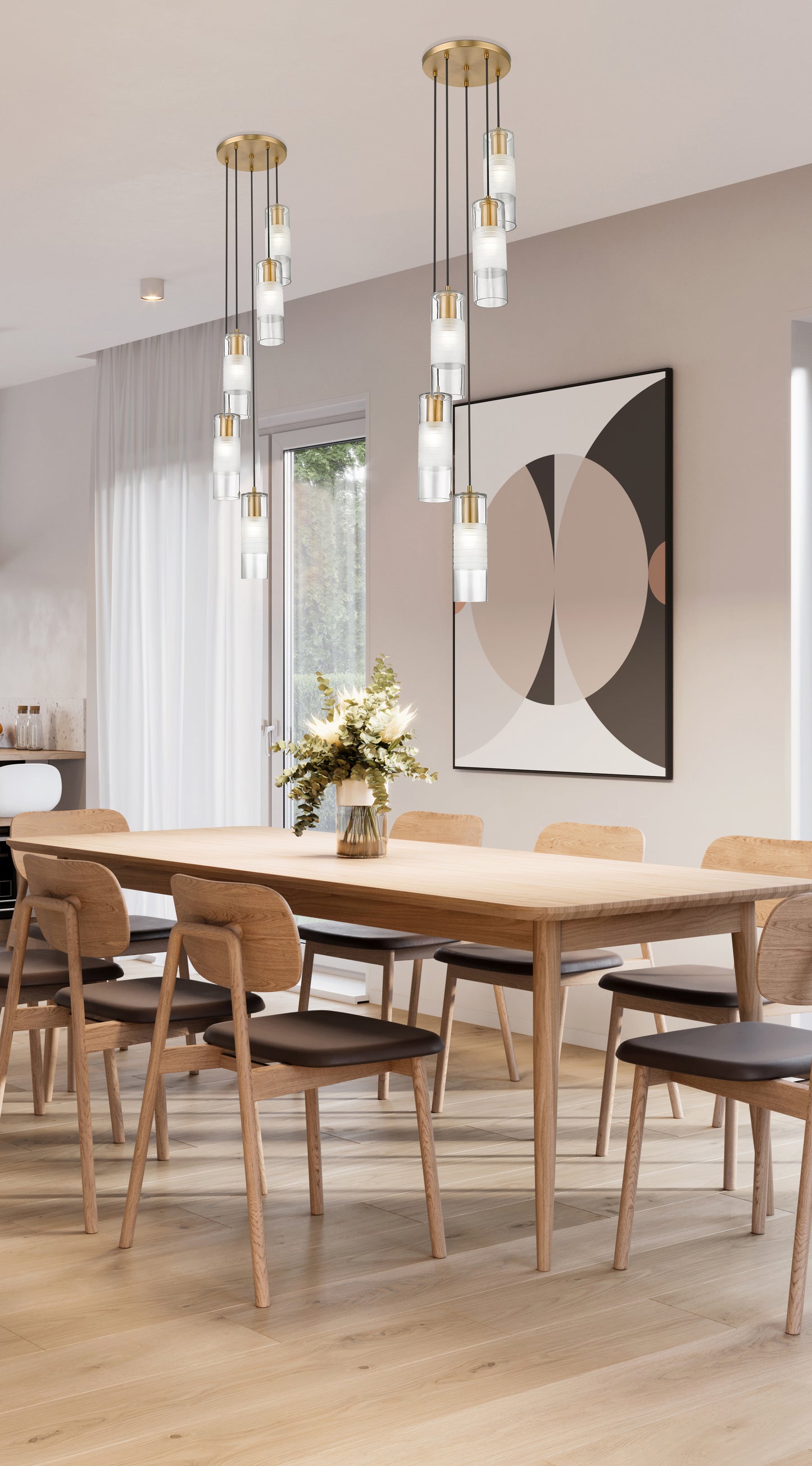 Alton 5 Light Chandelier Modern Gold