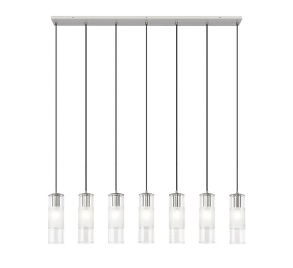 Alton 7 Light Linear Chandelier Brushed Nickel