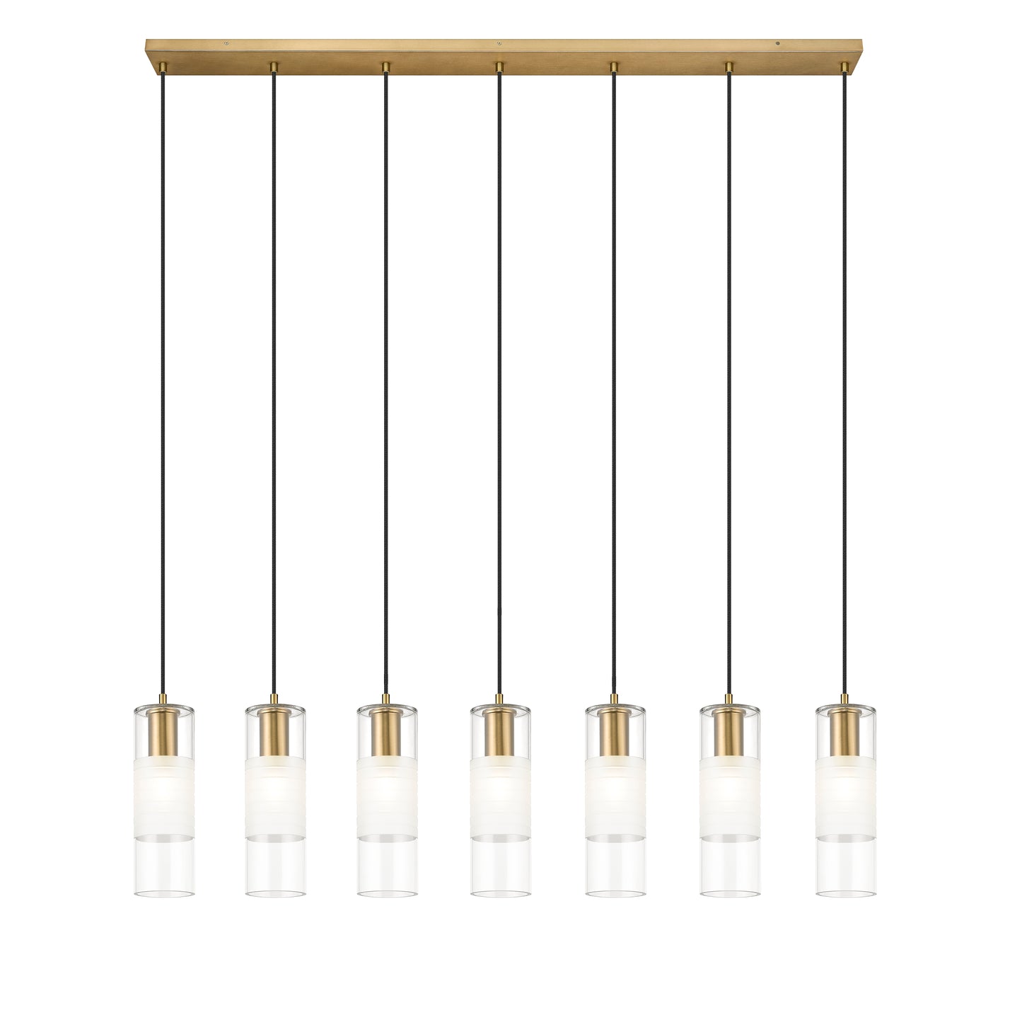 Alton 7 Light Linear Chandelier Modern Gold