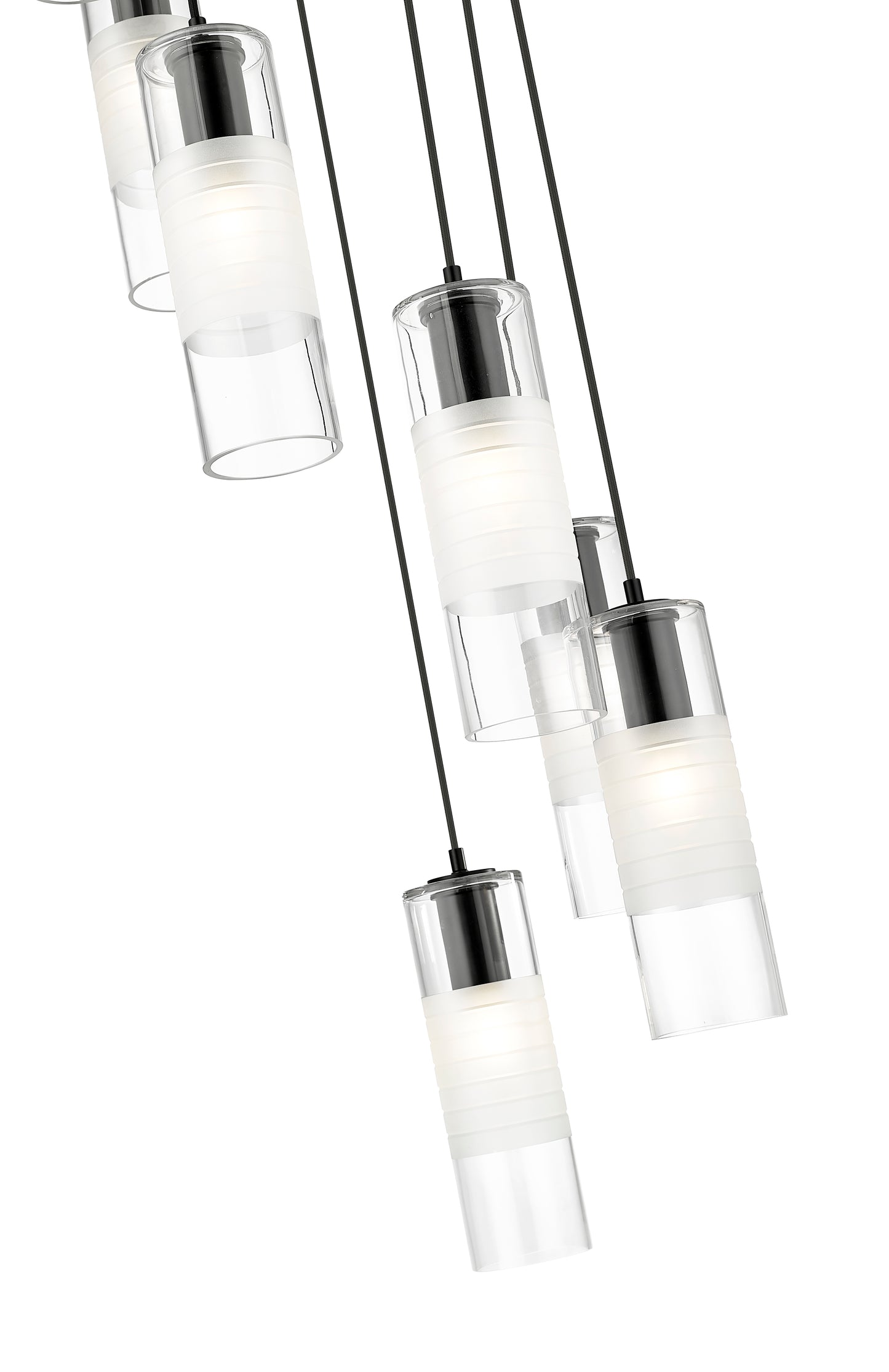 Alton 7 Light Chandelier Matte Black