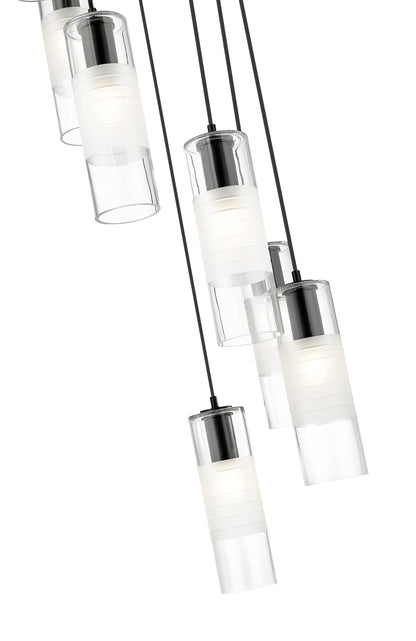 Alton 7 Light Chandelier Matte Black