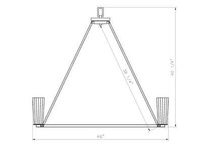 Titus 10 Light Chandelier Matte Black