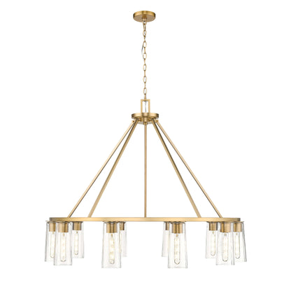 Titus 10 Light Chandelier Modern Gold