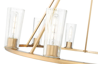 Titus 10 Light Chandelier Modern Gold