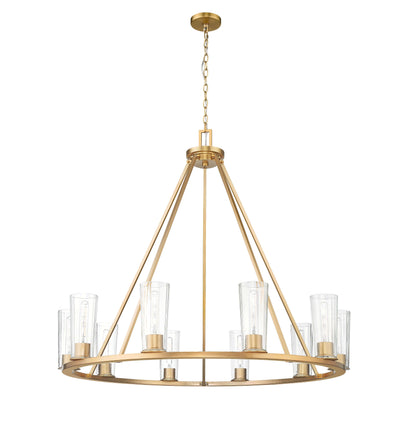 Titus 10 Light Chandelier Modern Gold