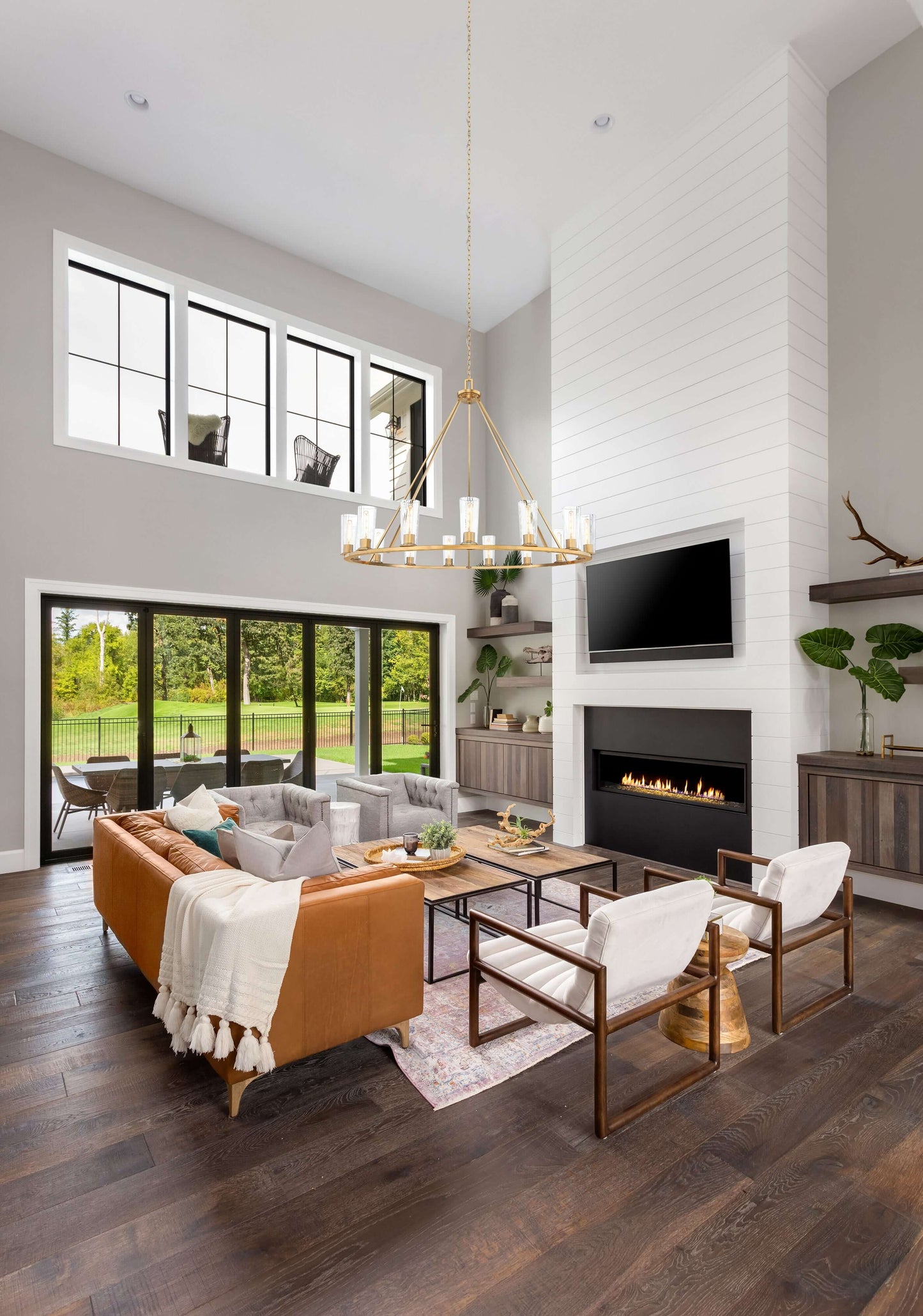Titus 15 Light Chandelier Modern Gold