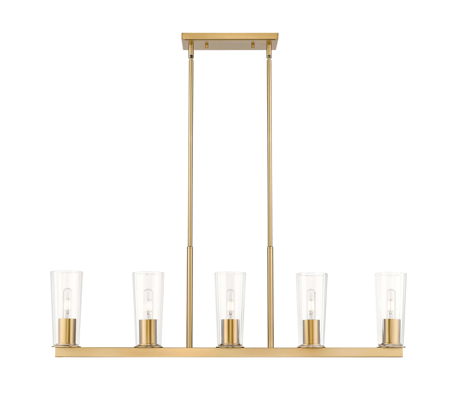 Titus 5 Light Linear Chandelier Modern Gold