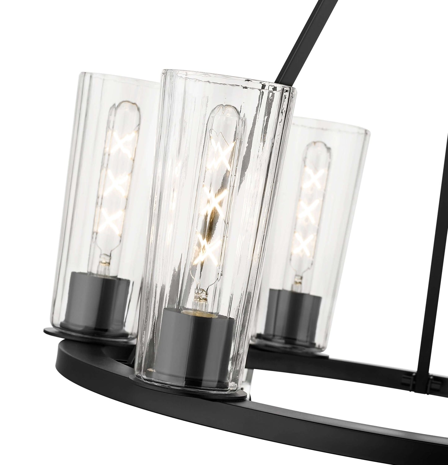 Titus 6 Light Chandelier Matte Black
